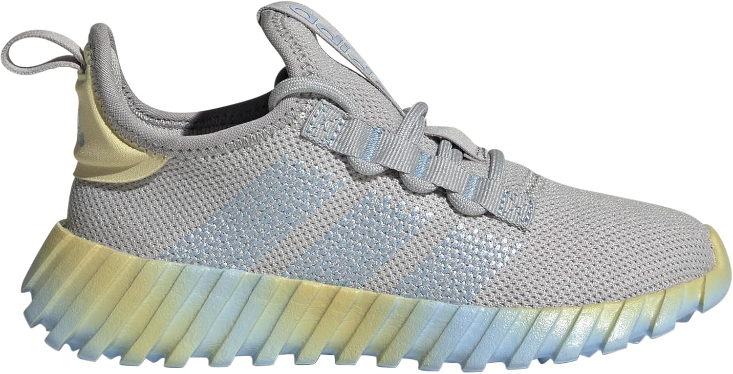 Детские кроссовки Adidas Kaptir Flow (унисекс), синий/желтый/серый — фото 4