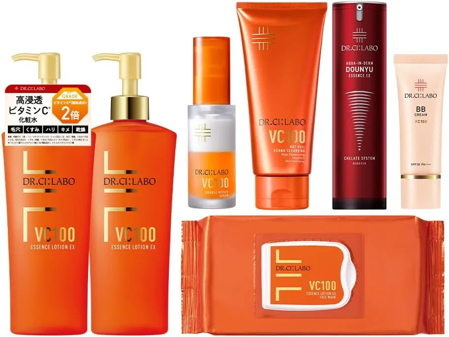 Набор для макияжа Dr.Ci:Labo VC100 Special Lucky Bag (лосьон 285 мл, сыворотка 30 мл, гель для умывания 150 г, эссенция 50 мл, BB-крем 30 г, маска 20 шт)