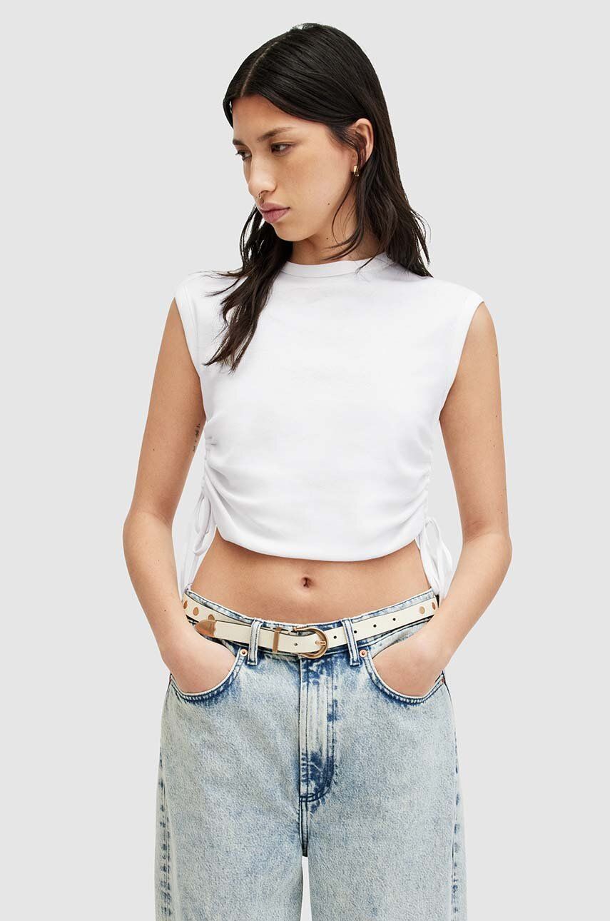 

Хлопковая блузка SONNY TANK AllSaints, белый