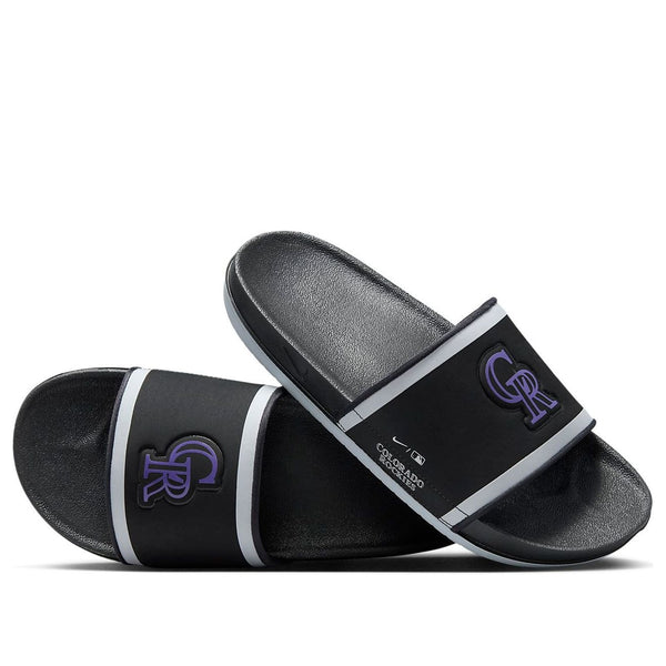 

Тапочки mlb x offcourt slide 'colorado rockies' Nike, черный