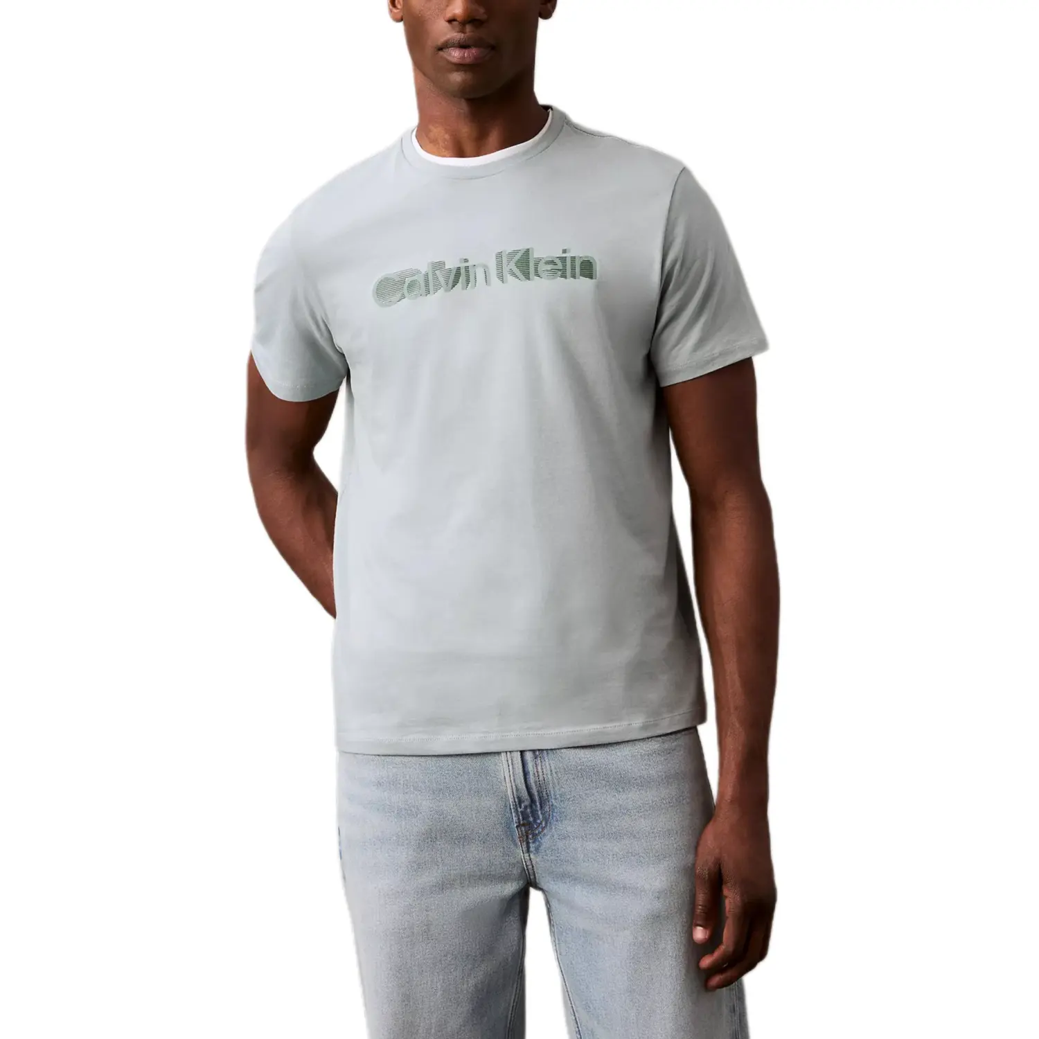 

Calvin Klein Футболка мужская светло-зеленая