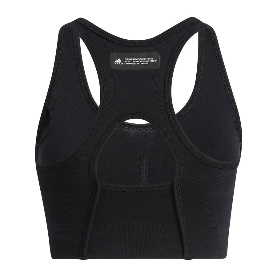 Спортивный бюстгальтер-бралетт ADIDAS SPORTSWEAR Formotion Sculpt Medium-Support, черный — фото 4