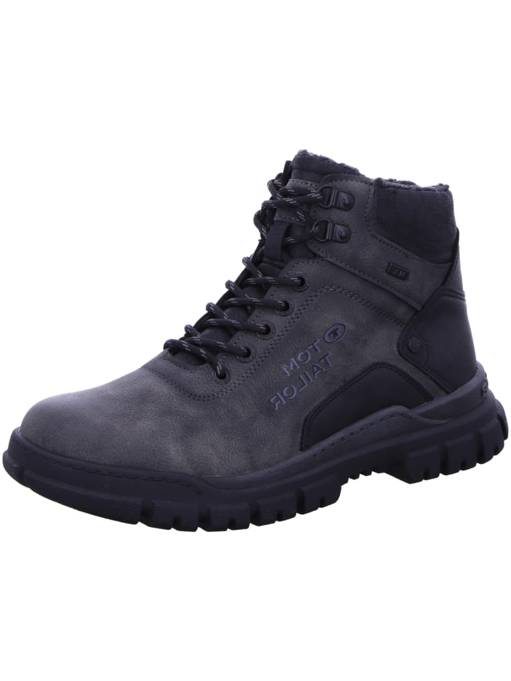 

Сапоги Tom Tailor Schnürstiefel Mit Tex, серый