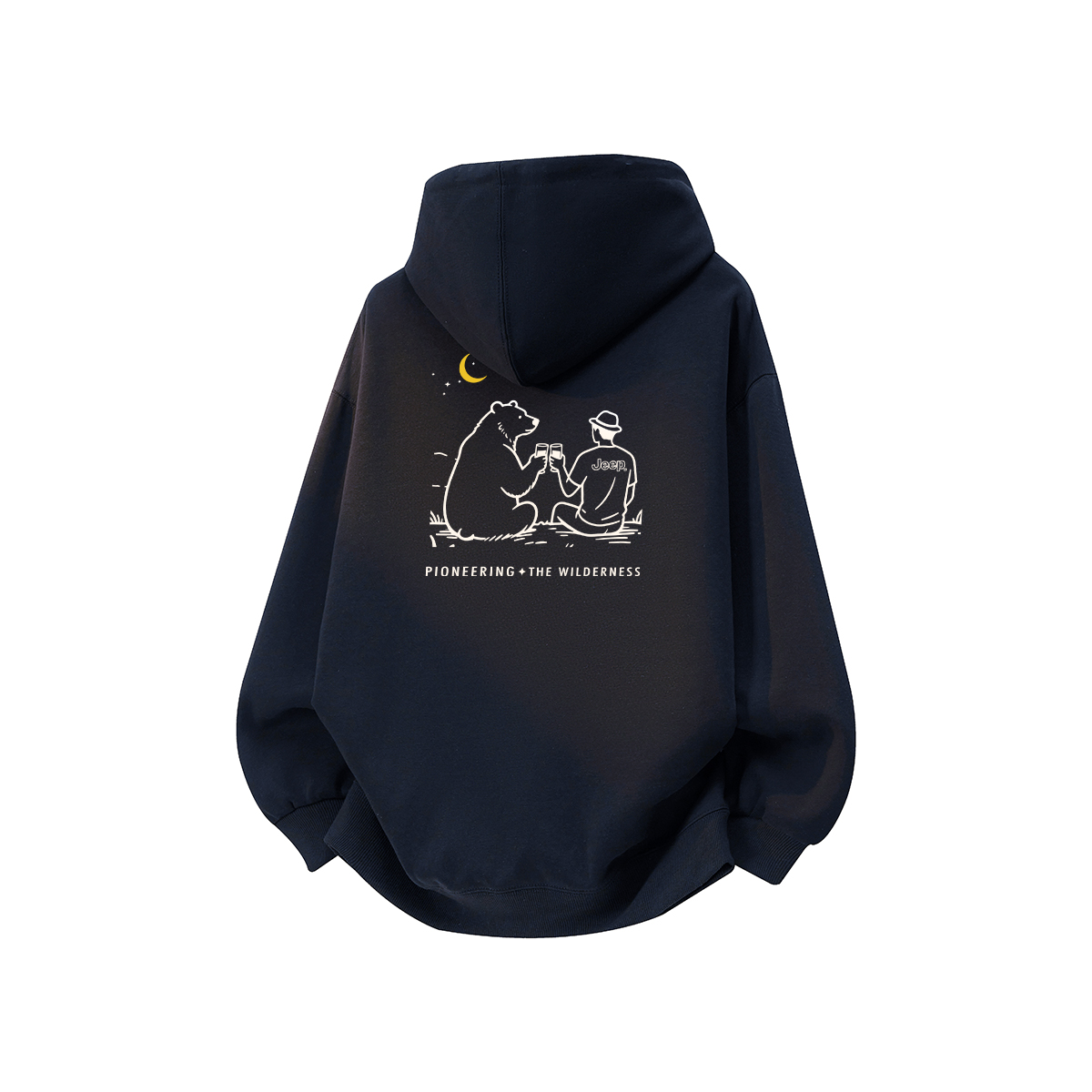 

Толстовка Unisex Hooded Moderate Regular Jeep, pure черный[fleece-lined]