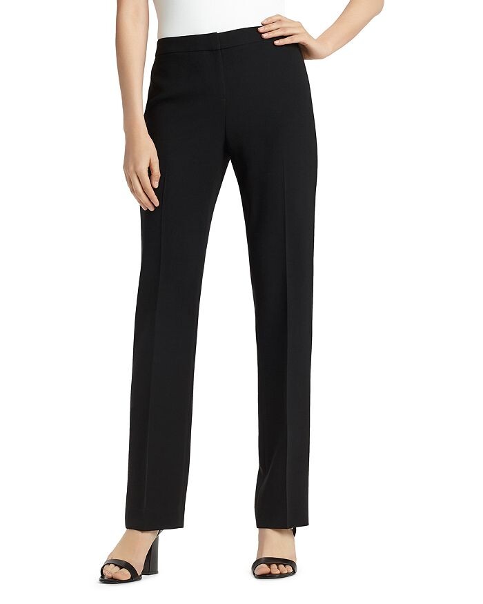 

Брюки прямого кроя Lafayette 148 New York Barrow, черный