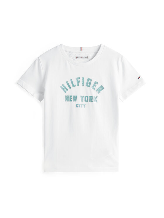Футболка обычного кроя Graphic KG0KG08813 Tommy Hilfiger, белый — фото 4