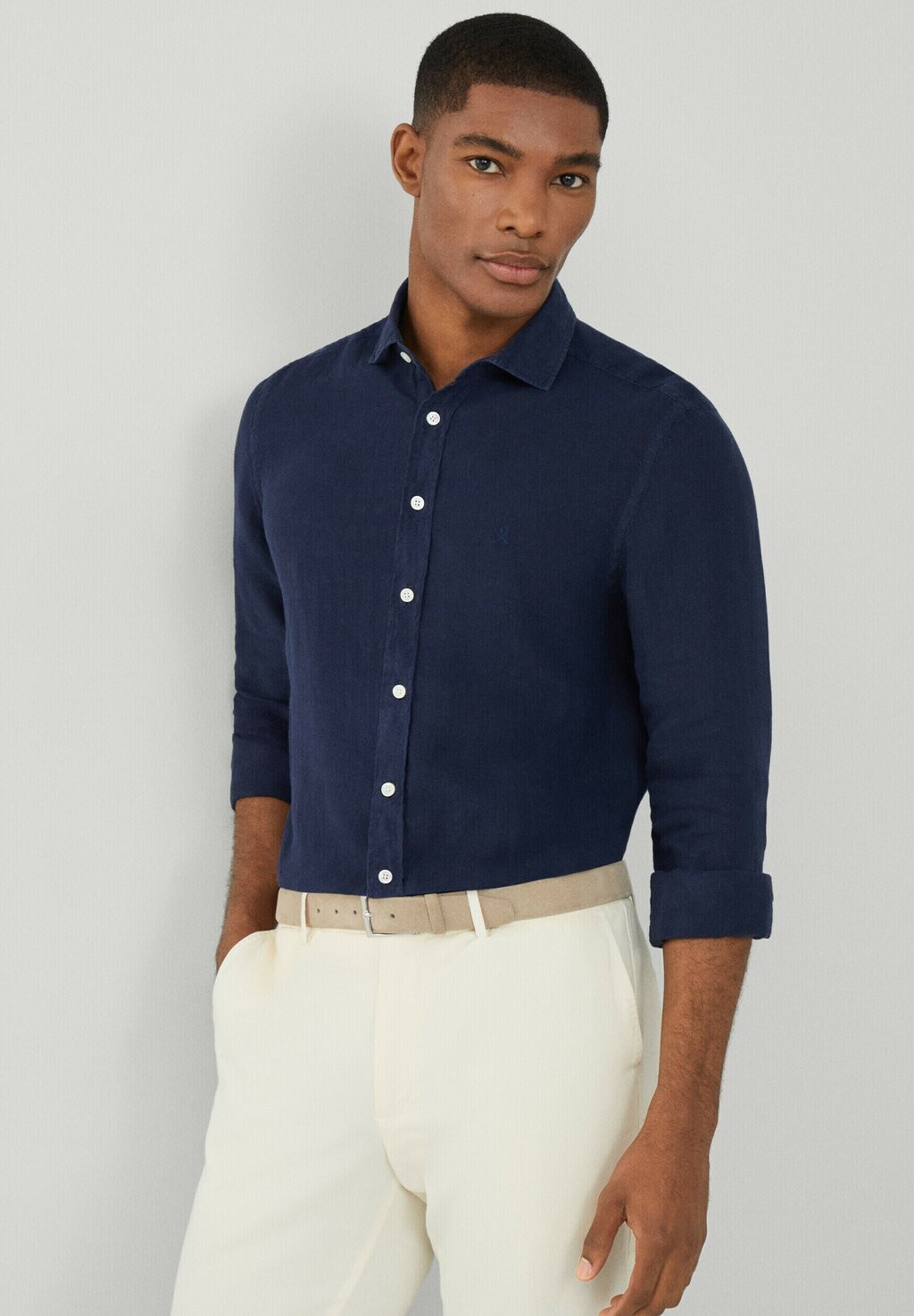 

Рубашка GARMENT DYE Hackett London, цвет navy