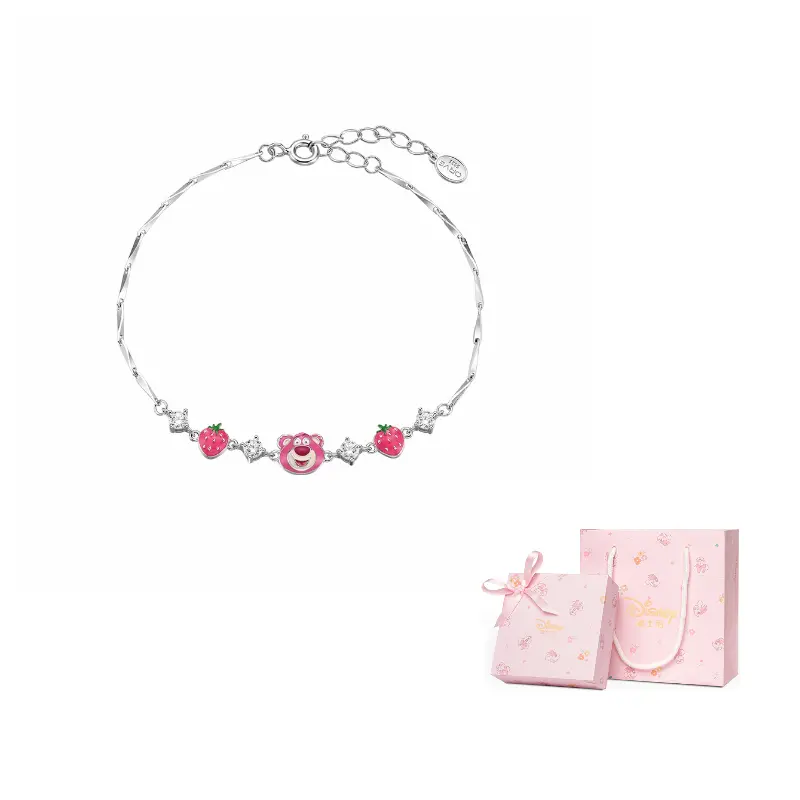 

Disney Серия Strawberry Bear браслеты 925 Sterling Silver для женщин