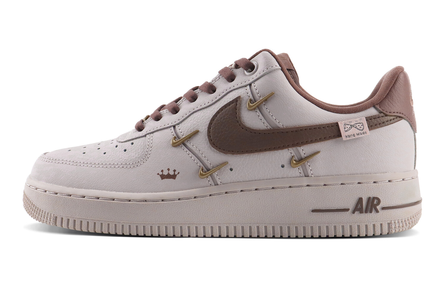 

Кроссовки Nike Air Force 1 Skateboarding Shoes Women's Low-top Brown/red, коричневый