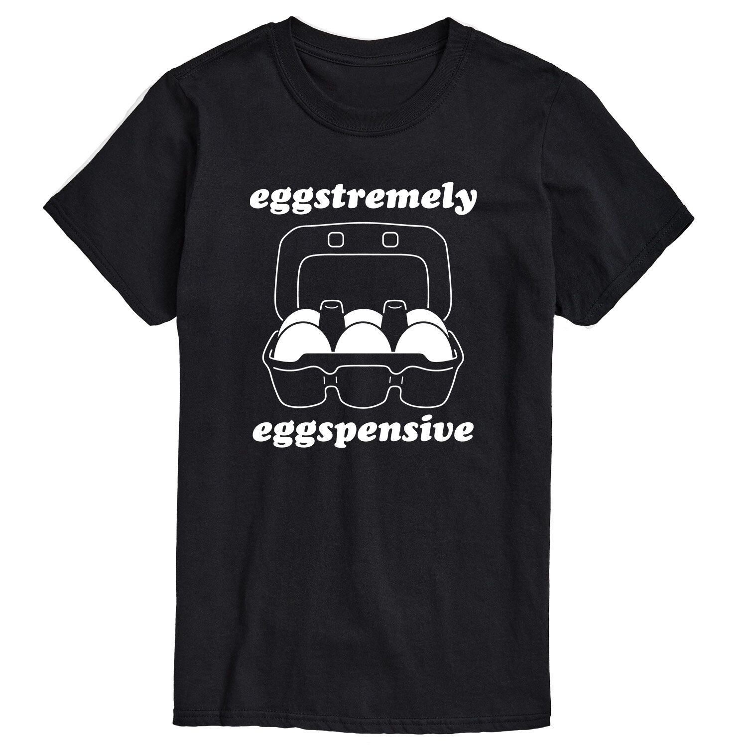 

Мужская футболка с рисунком Eggstremely Eggspensive Licensed Character