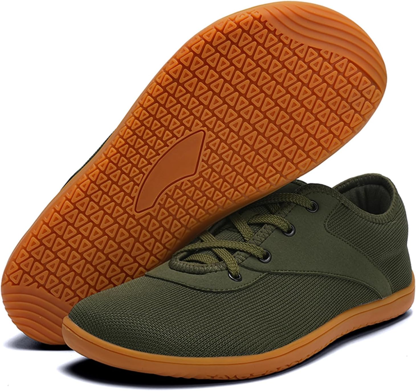 

Мужские широкие минималистичные кроссовки для ходьбы, Подошва с нулевым перепадом Medasain, зеленый