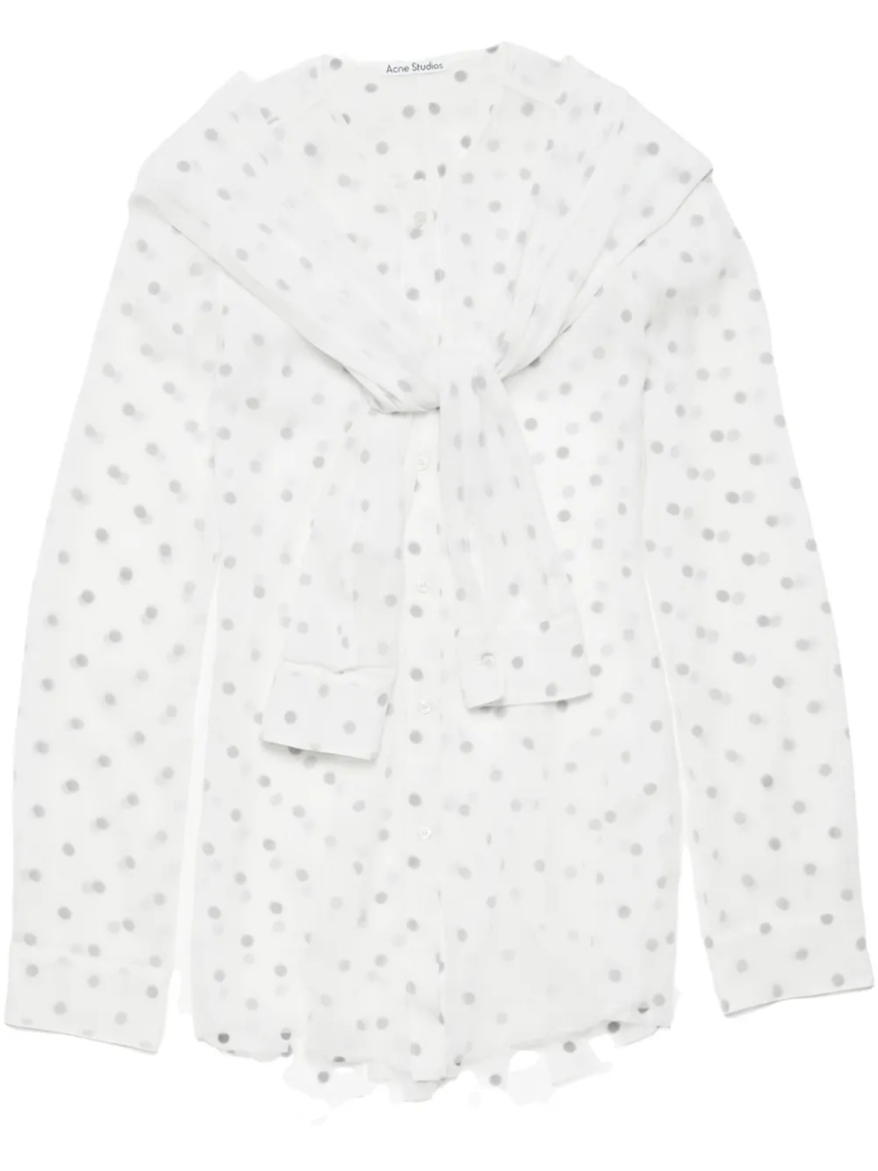 

Acne Studios многослойная блузка с завязками, белый