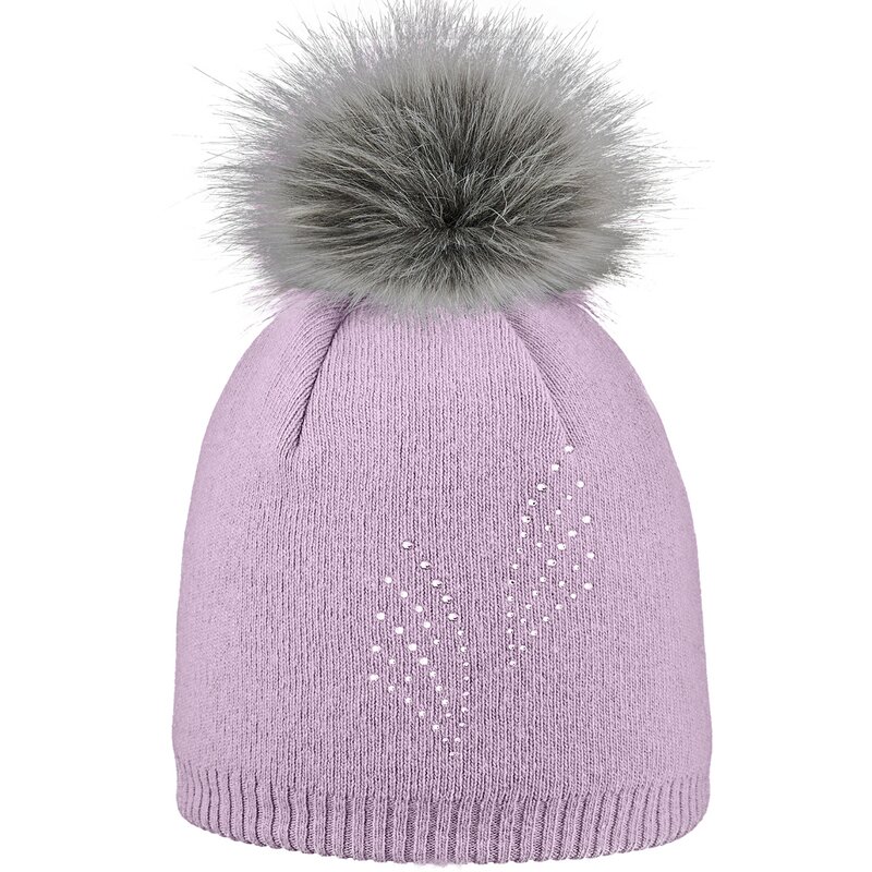 

Шапка с помпоном Areco, цвет flieder