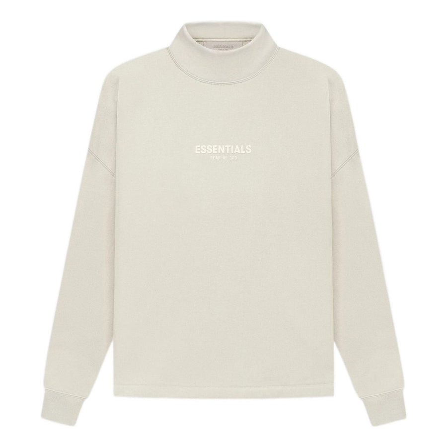 

Худи Fear of God Essentials SS22 Relaxed Mockneck Wheat Logo, коричневый