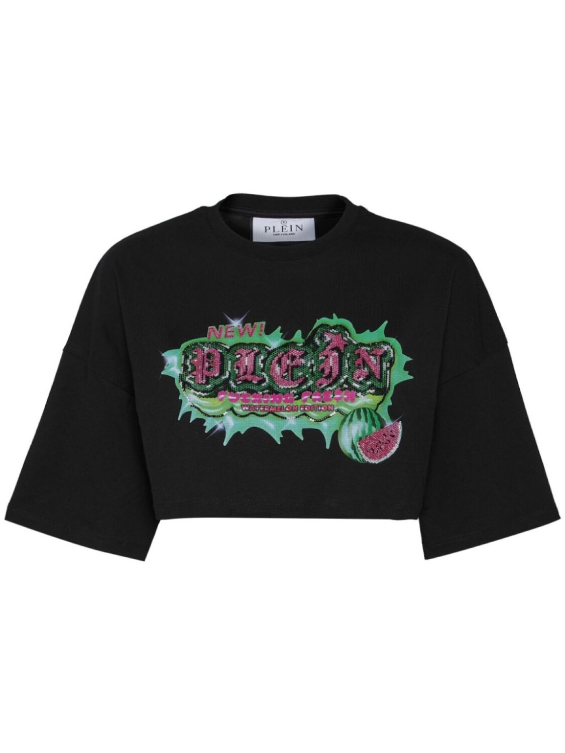 

Philipp Plein укороченная футболка Tutti Frutti, черный