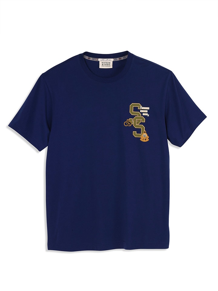 

Футболка Scotch & Soda, темно-синий