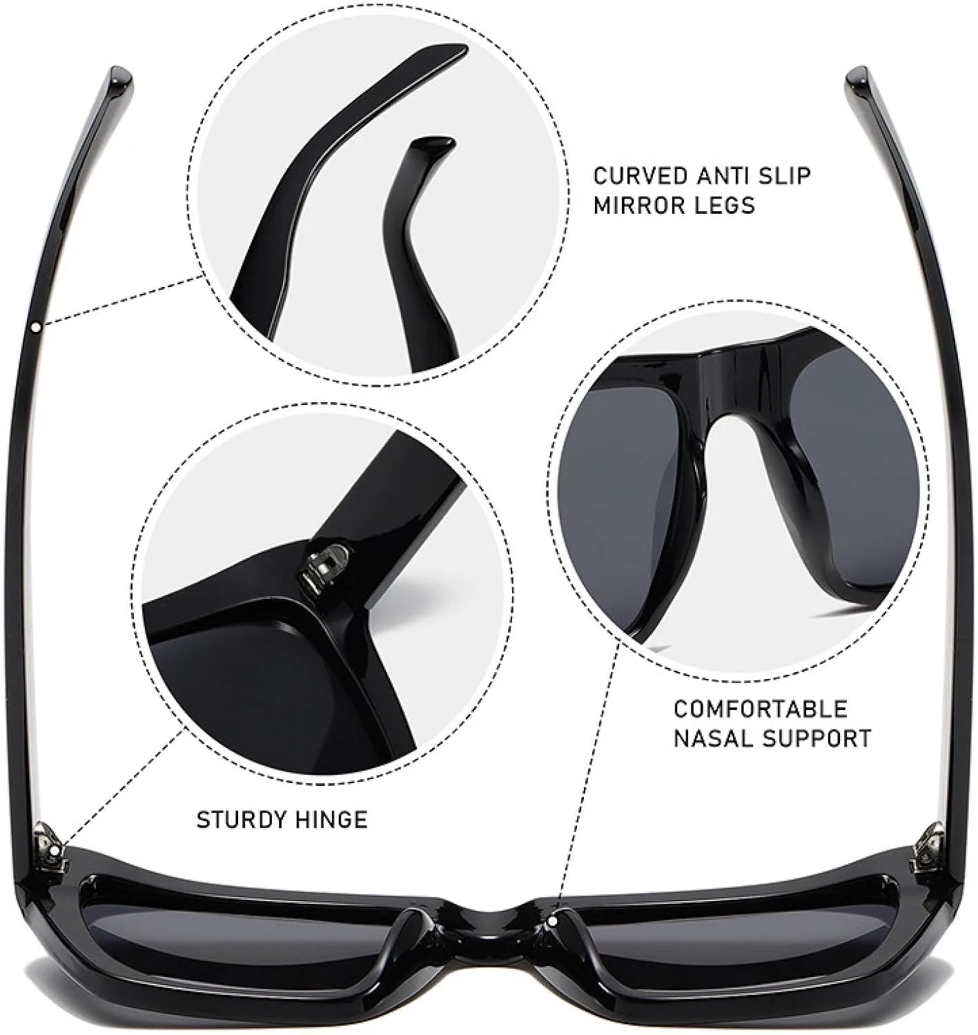 

Ретро большие солнцезащитные очки «кошачий глаз» для женщин, модные, с градиентным переходом цвета, защита от УФ-излучения UV400 для мужчин HHZZYVY, White Gray