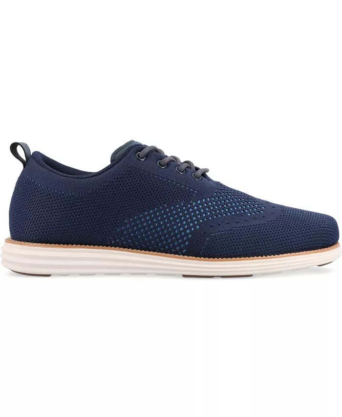 Мужские туфли Ezra Tru Comfort Foam Knit Wingtip Vance Co., синий — фото 2