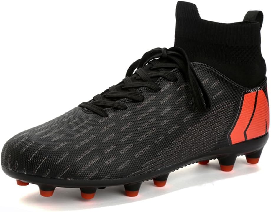 

Футбольные бутсы ESXGED унисекс для женщин и мужчин с носком на щиколотке, тренировочные кроссовки для футбола и атлетики, черный