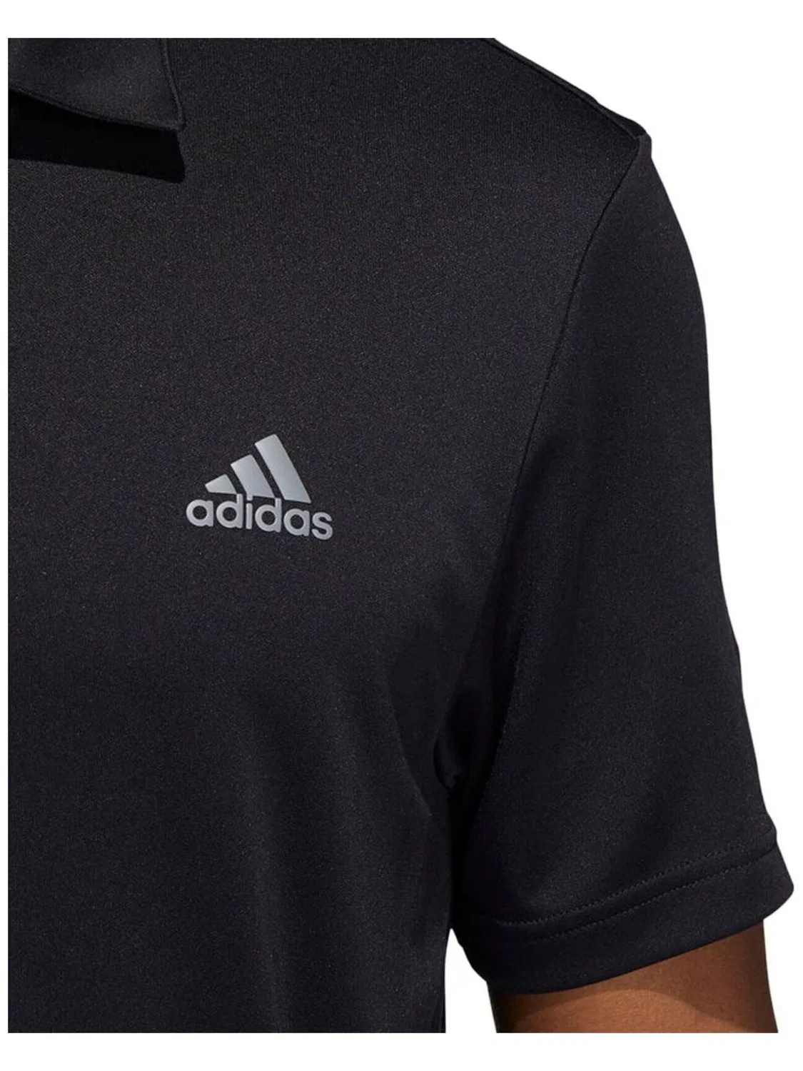 Футболка Adidas Polo Shirt Drive черного цвета — фото 2