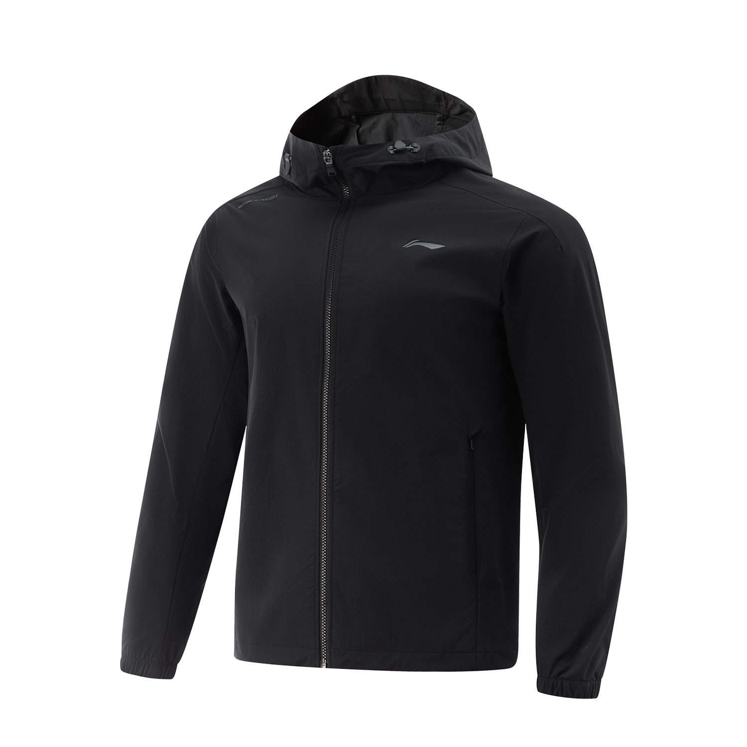 

LINING Фитнес куртка тренч черный мужской, Black