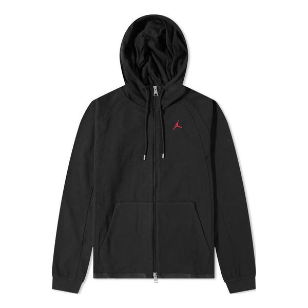 

Куртка Air Jordan Solid Color Drawstring Hooded Jacket Men's Black, черный