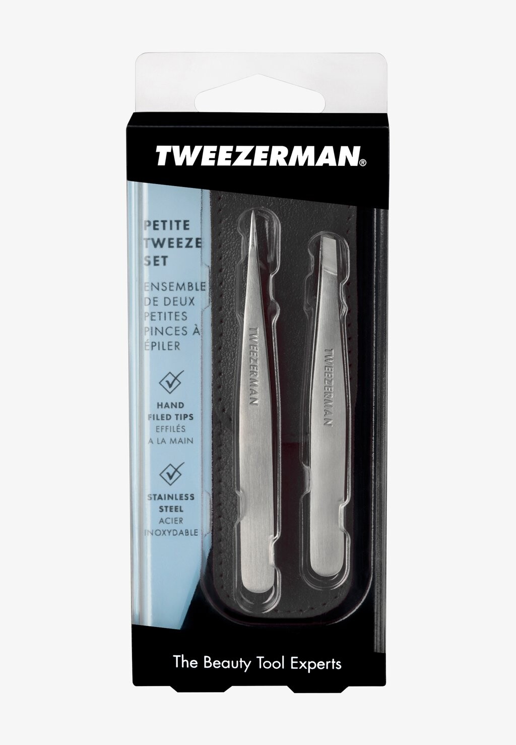 

Набор для ухода за кожей PETITE TWEEZE SET With BLACK CASE TWEEZERMAN, черный