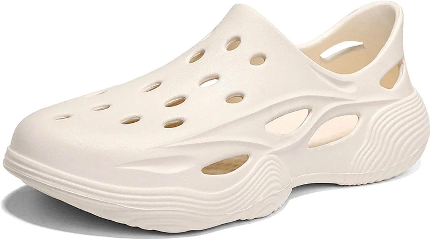 Сабо Gartenschuhe Damen Herren Leicht Hausschuhe Sommer Weiche Pantoletten mit Rutschfester Sohle Сандалии Gartenclogs унисекс Garten Strand Schuhe Badelatschen Küchenschuhe Hsternexy, B49 Beige — фото 3