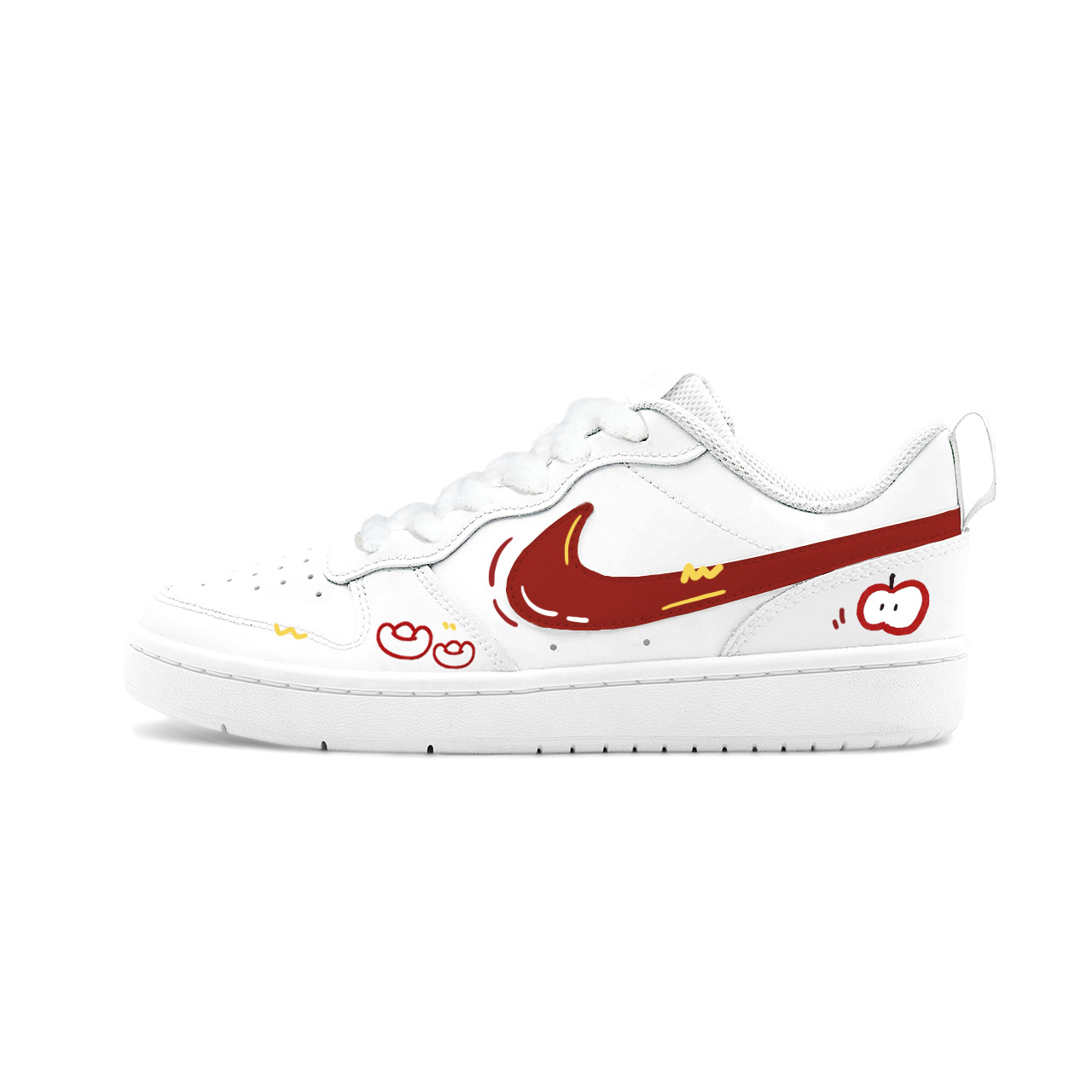 

Кроссовки Court Borough Big Fish Manufacturing, Apple Pie Leather Nike, red