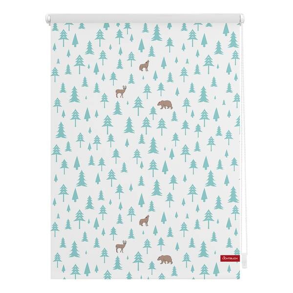 

Рулонные шторы Блэкаут twentyfour Okko, 80x150x6 см цвет weiß/türkis