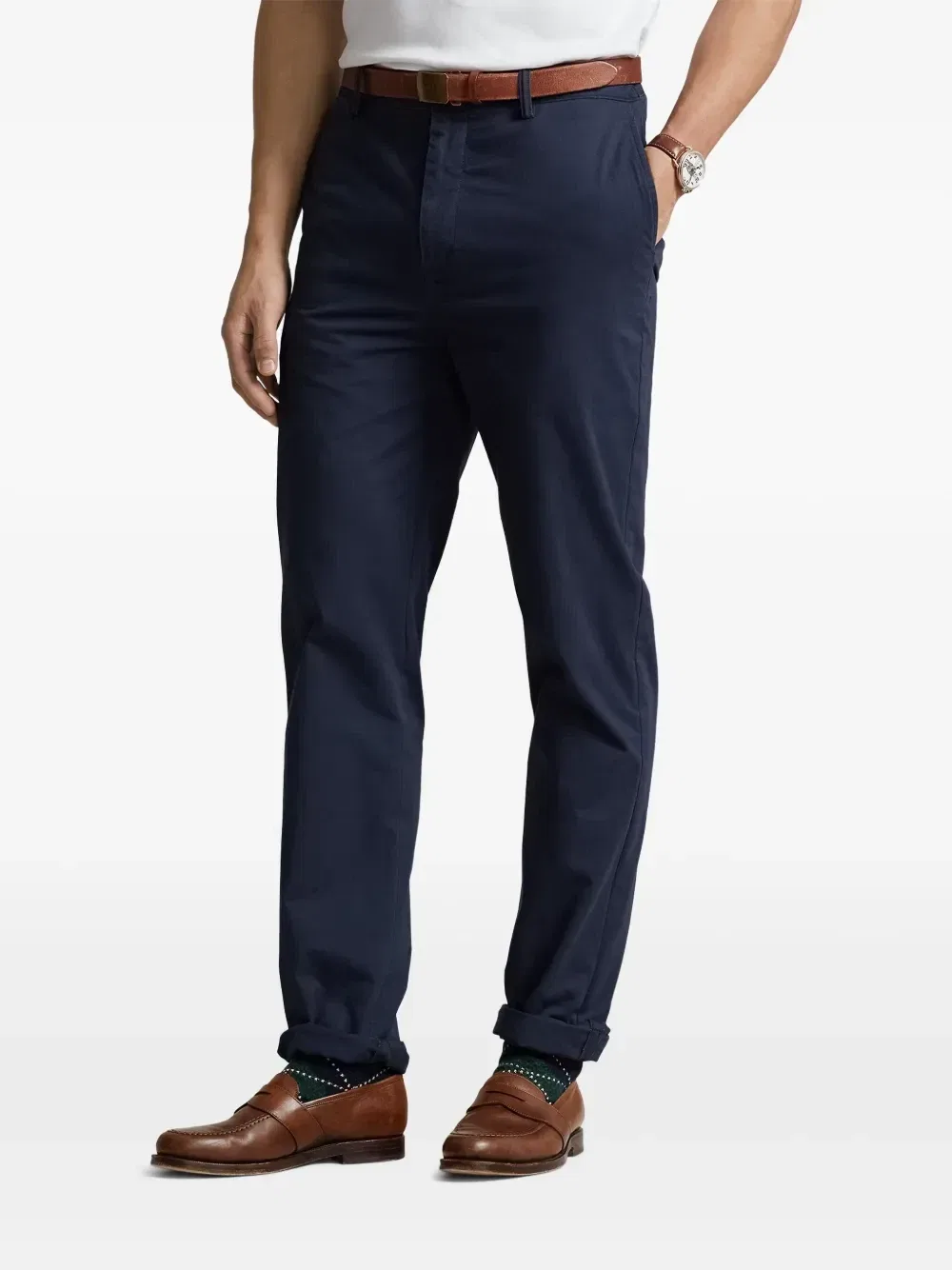 Брюки чинос Bedford POLO RALPH LAUREN, синий — фото 3