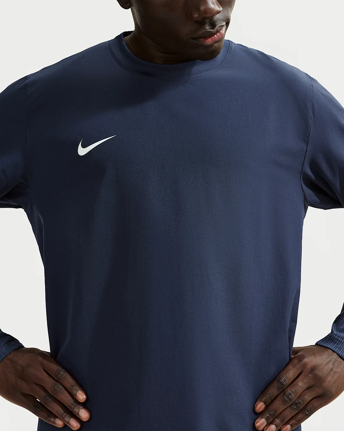 Мужская футболка Dri-FIT с круглым вырезом Nike Player, Midnight Navy/White — фото 3