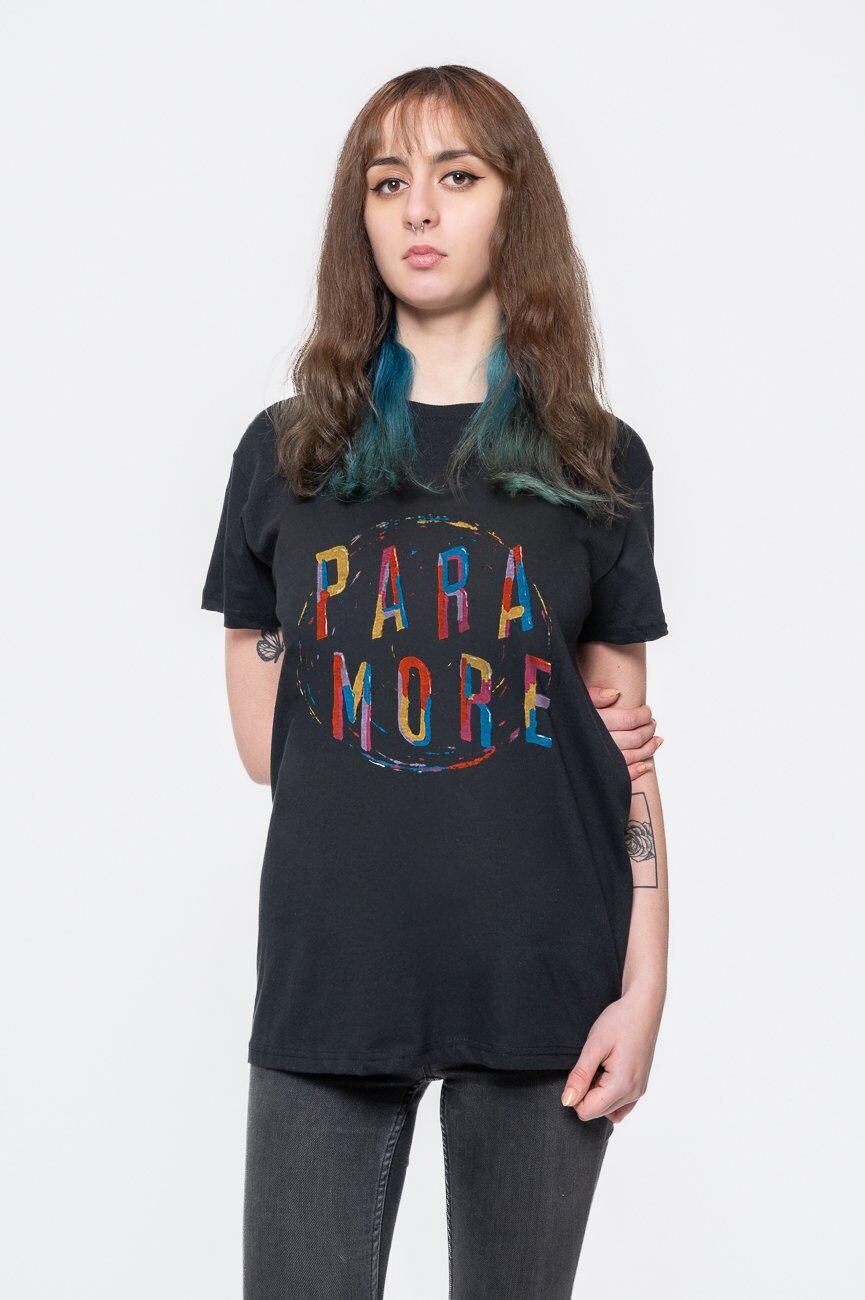 

Футболка со спиральной полосой и логотипом Paramore, черный