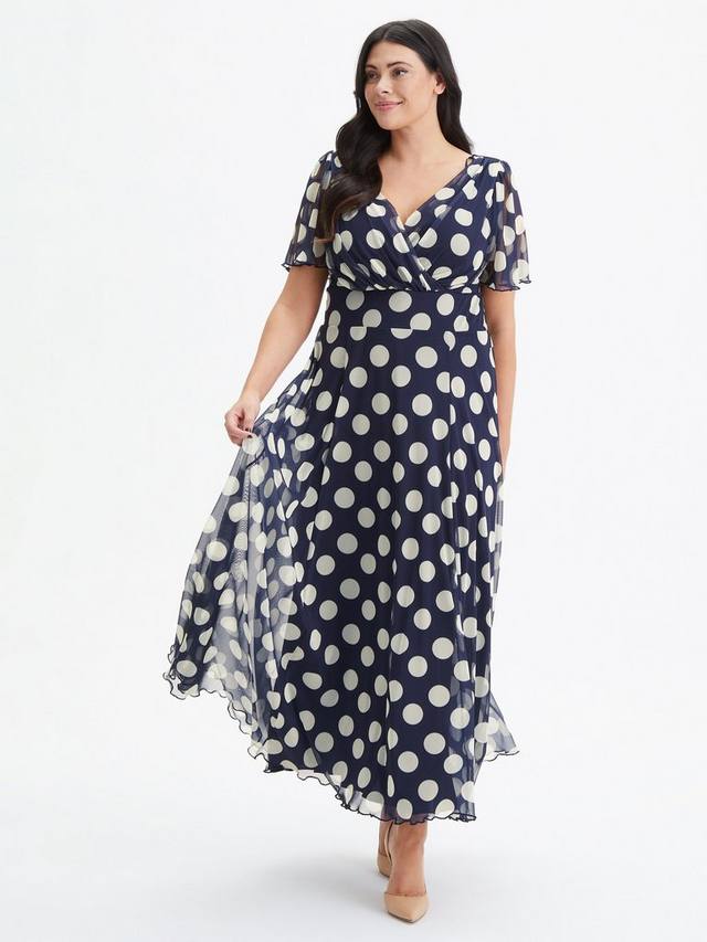 

Макси-платье с рукавом isabelle angel Scarlett & Jo, цвет Navy/Cream