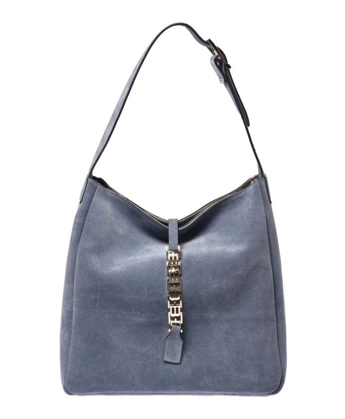 

Сумка через плечо из лазурной замши Baldinini, синий