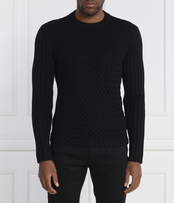 

Свитер Regular fit Emporio Armani, черный