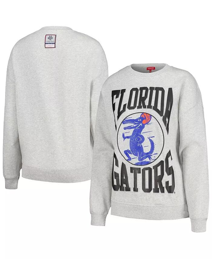

Женская легкая толстовка-пуловер цвета «серый» с логотипом Florida Gators Mitchell & Ness