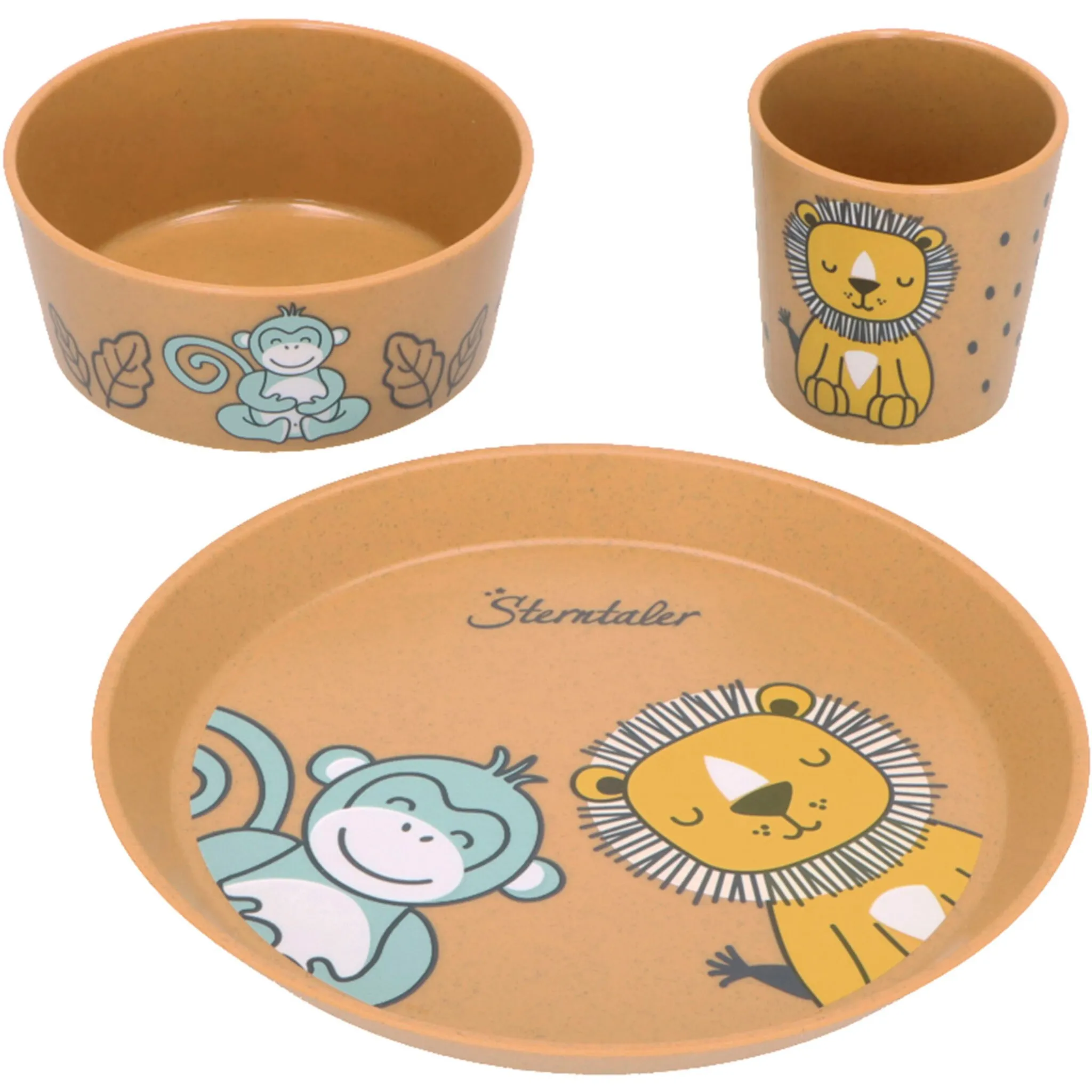 

Набор детской посуды Sterntaler «Альберт/Лио», (3 предмета), производство Германия, цвет rost