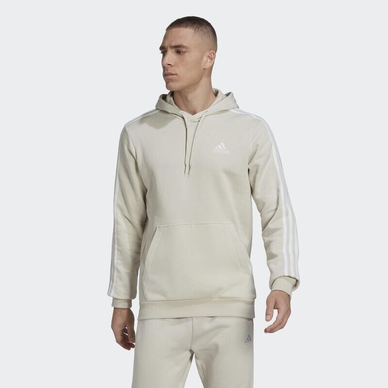 

Флисовая толстовка с 3 полосками Essentials ADIDAS, цвет blanco