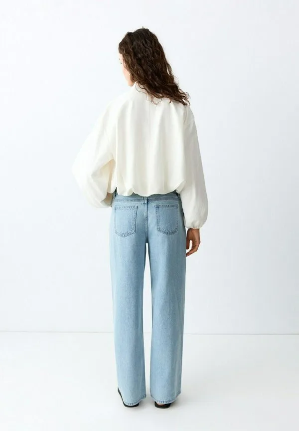 Подростковая куртка-бомбер кремового цвета Mango Kids, Off-White — фото 3