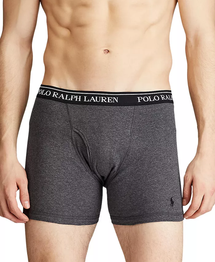 Мужские классические хлопковые трусы-боксеры, 5 штук Polo Ralph Lauren, мультиколор — фото 4