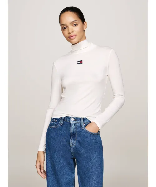 

Водолазка Skinny fit Tommy Jeans, белый