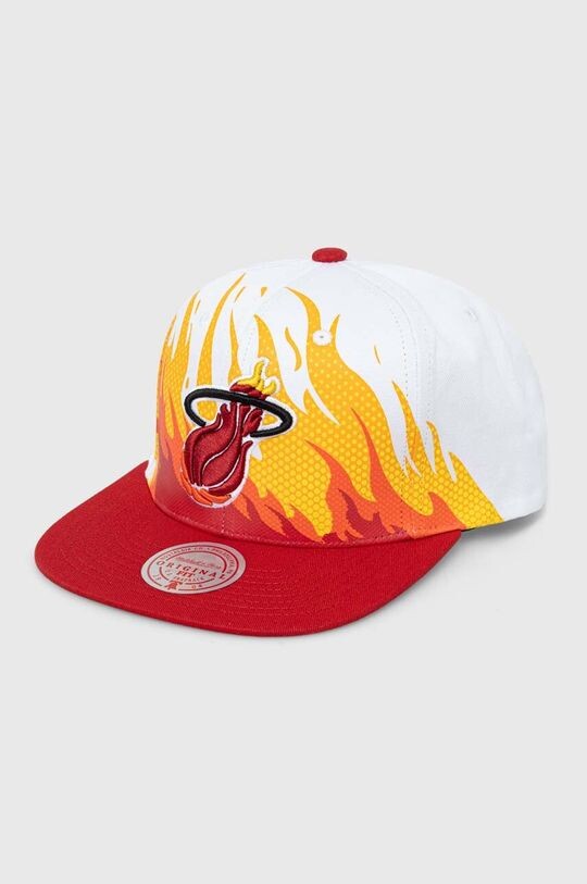 

Бейсболка из хлопка MIAMI HEAT Mitchell&Ness, белый