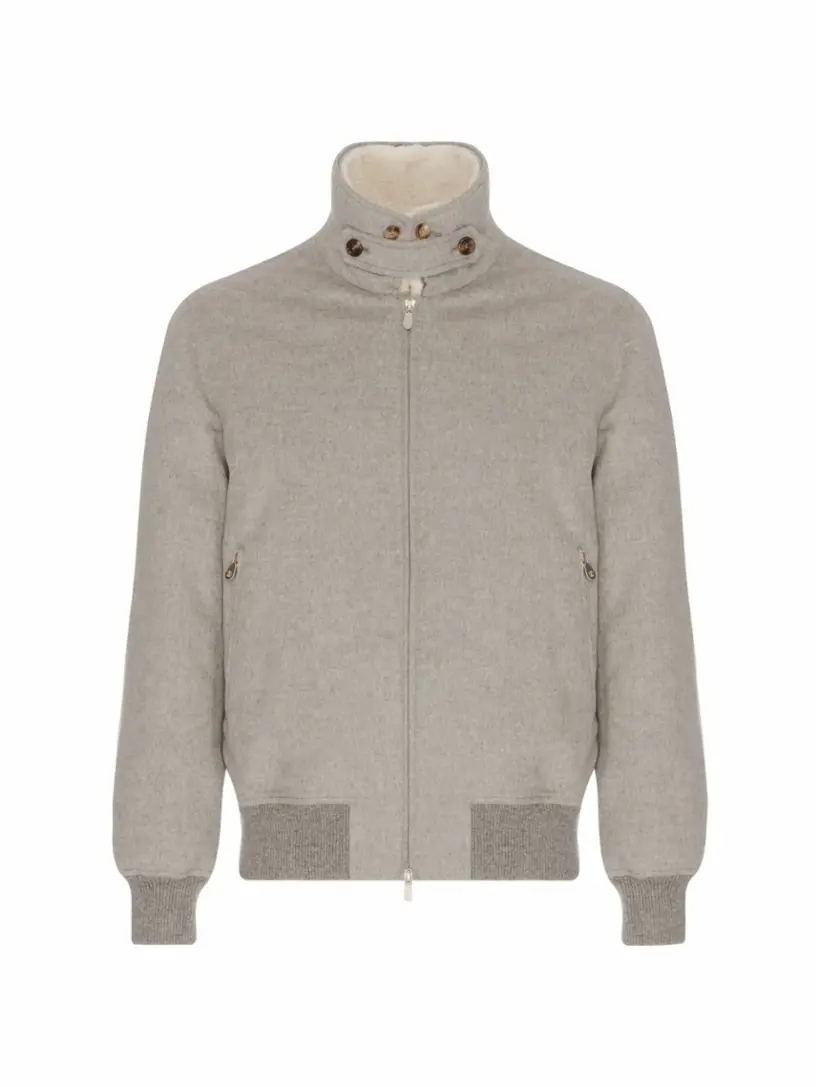 

Кашемировая куртка Brunello Cucinelli, серый