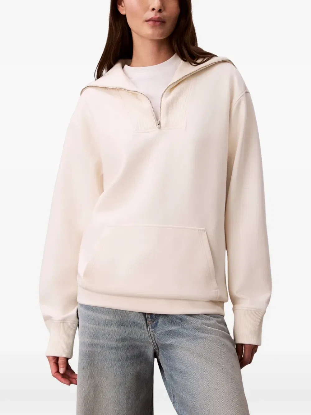 Толстовка на молнии Calvin Klein, белый — фото 3