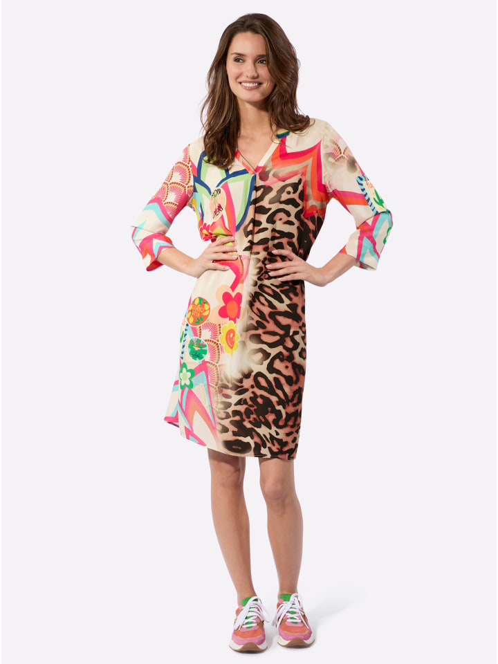 

Платье-туника с принтом цвета шампанского и оранжевого WITT WEIDEN