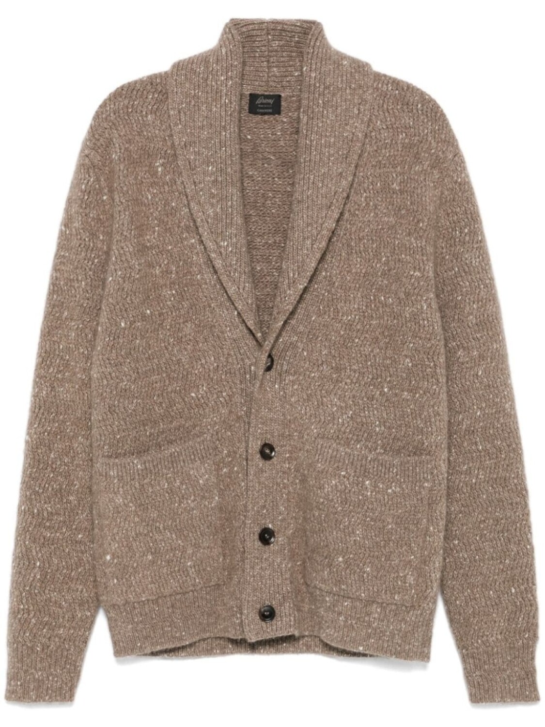 

Brioni кардиган с воротником-шалью, коричневый