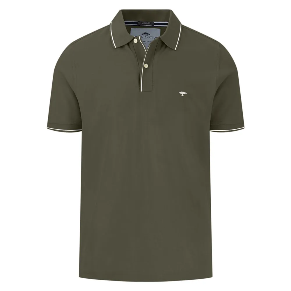 

Поло с коротким рукавом Fynch Hatton Modern Fit Premium Cotton, зеленый
