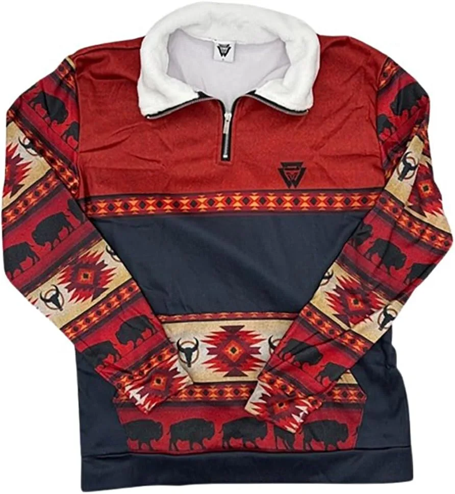 

Толстовка Aztec с воротником-шерпа и молнией на 1/4 LEGEND OR LIES