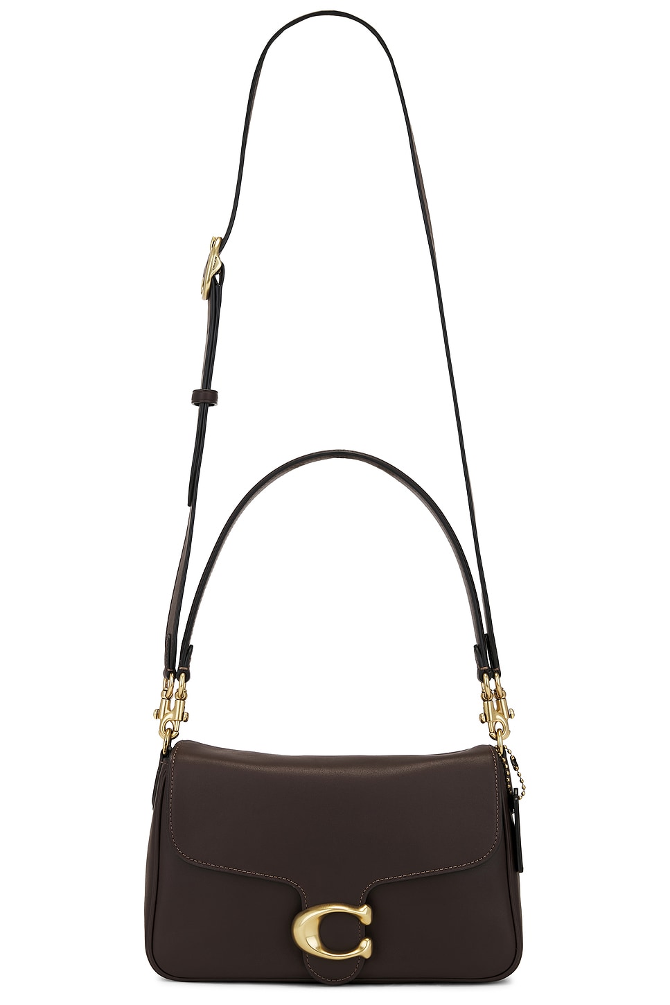 

Сумка Coach из мягкой телячьей кожи Soft Tabby, maple